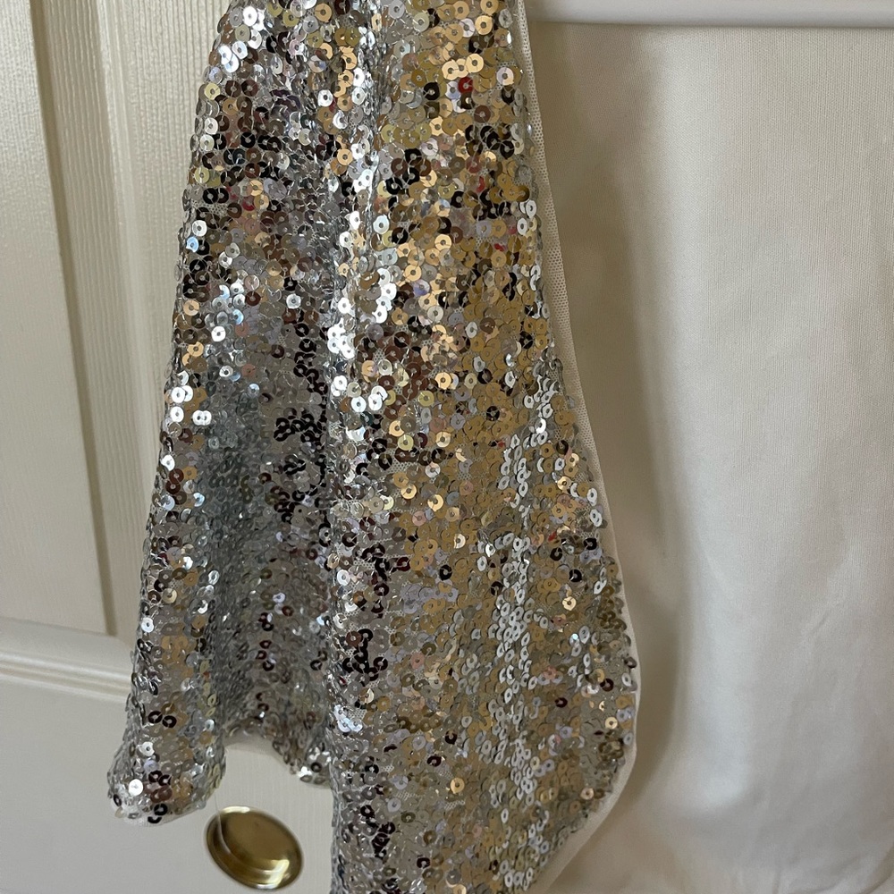 Crystal Doll Silver Sequin Jacket - image 2